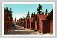 Yellowstone National Park, Lodge Co Sleeping Cabins, #28188 Vintage Postcard picture