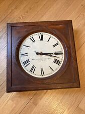 Self Winding Industrial Wall  Clock for parts or repair picture