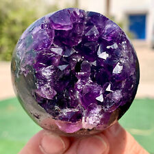 199G  Natural Uruguayan Amethyst Quartz crystal open smile ball therapy picture
