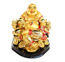 Golden Dragon Chair Buddha Statue picture