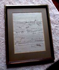 VINTAGE FRAMED CERTIFICATE OF SERIVICE OAKLAND TRACTION CONSOLIDATED CAL 1907 picture