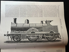 1889 Industrial Illustration/Drawing Compound Express Locomotive picture