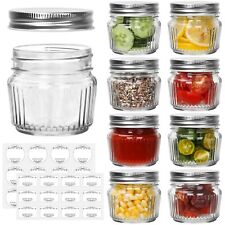 Small Glass Mason Jars with Lids - 4 oz Vintage Canning Jars, Pickling Jars f... picture