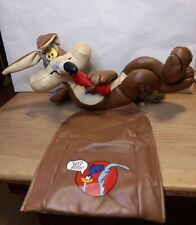 Vtg 1997 Wile E Coyote Couch Sitter Remote Control Caddy Holder Pouch FLAW READ picture