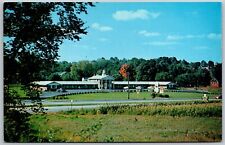 Vtg Springfield Massachusetts MA Black Horse Motel 1950s View Postcard picture