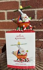 2015 Hallmark~Santa's Sweet Ride~Sky Tours Ice Cream 🍦Helicopter XMAS Ornament picture