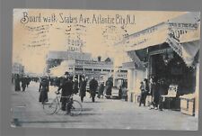 1909 Postcard Boardwalk, States Ave. Atlantic City NJ picture
