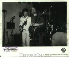 1989 Press Photo Singer, Songwriter and Musician John Fogerty & Duke Tumatoe picture