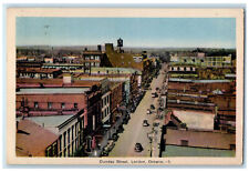 1941 Aerial View Dundas Street London Ontario Canada Vintage Posted Postcard picture