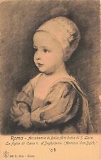 Arthur van Dyck Henrietta of England Rome Academy of Fine Arts Antique PC picture