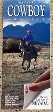 NEVADA COWBOY COUNTYRY BATTLE MOUNTAIN MAP VINTAGE FOLD-OUT BROCHURE PAMPHLET picture
