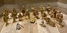 Vintage Fontanini Nativity Figures Depose Italy Huge 21 Piece Set Very Nice picture