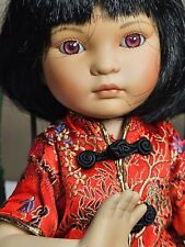 Porcelain Chinese Asian Doll 12 Inches picture