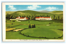 1944 View of Beautiful I. B. M. Country Club Endicott NY New York Linen Posted picture