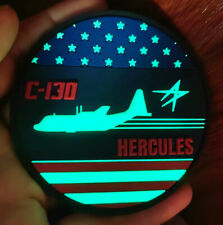 Lockheed Martin® C-130 Hercules® Flag GITD PVC Patch – With Hook and Loop picture