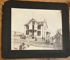 ATQ 1901 Photo on Board KNOX, PA Hall House Destroyed After Explosion Onlookers picture