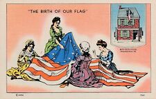 The Birth Of Our Flag Patriotic Postcard picture