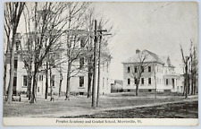 Antique Postcard~ Peoples Academy And Graded School~ Morrisville, Vermont picture