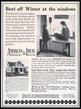 1918 Antique American RADIATORS & Ideal BOILERS Home Heating Vtg PRINT AD picture