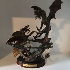 Duel of the Dragons Franklin Mint Bronze Sculpture by Michael Whelan picture