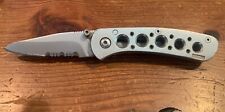 Discontinued CRKT MT. SHASTA 6611N Combination Blade Liner Lock Knife picture