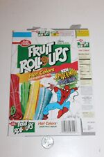 VTG RARE 1990s Fruit Roll-Ups box Spider-man Secret Villain Comic book Venom HTF picture