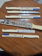 Vintage Quikut Frozen Food Knife Made In USA. Plus 5 Steak Knives  picture