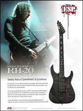 Metallica Kirk Hammett 20th Anniversary Signature ESP KH-20 guitar 2007 ad print picture
