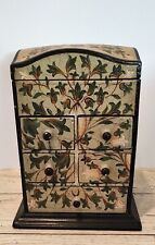 Vintage Robert M. Weiss Wooden hand painted jewelry chest Hand Made in Peru picture