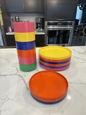 VINTAGE Heller Design By Massimo Vignelli Rainbow Set Of 6 Dinner 3 Small 6 Bowl picture