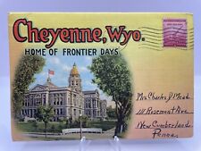 Vintage Cheyenne Wyoming Foldout Postcards Souvenir Booklet 18 Images picture