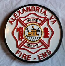 Fire Department Alexandria Virginia 3D routed patch plaque sign Custom Carved picture