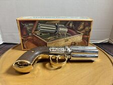 Vintage Avon Pepperbox Pistol 1850 Everest Cologne Full In Box picture