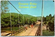 Postcard - Swinging Bridge Over South Sylamore Creek - Allison, Arkansas picture