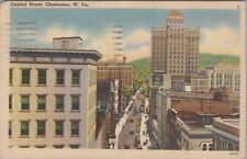 1943 Postcard West Virginia Charlestown WV~Capitol Street 5188.4 picture