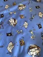 Pirate Nautical Theme Cotten Blend Fabric by Fairchild Apparel 44