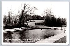 Portland Oregon~1st Presbyterian Church~Wright Hall & Swimming Pool~1950s RPPC picture
