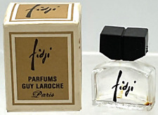Vintage EMPTY Fidji by Guy Laroche Paris Miniature Perfume Bottle Original Box  picture