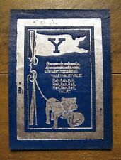 c1910's L40 Tobacco Leather - College Pennant Yell Emblem Series - Yale picture