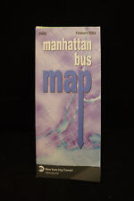 New York City NYC Transit MTA Manhattan 33.25x10.5 Bus Map February 2004 picture