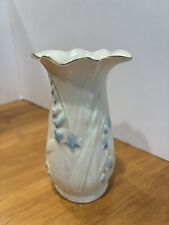 Lilly Of The Valley Vintage 6” Bone China Cream Vase Belleek Of Ireland picture