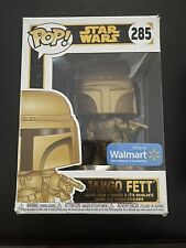 Funko POP Jango Fett #285 Star Wars Attack Of The Clones, GOLD Walmart Edition picture