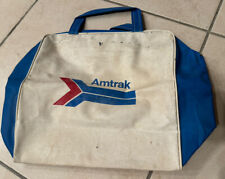 Vintage Amtrak Vinyl Bag Tote picture