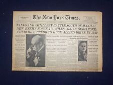 1941 DEC 27 NEW YORK TIMES-CHURCHILL PREDICTS HUGE ALLIED DRIVE IN 1943- NP 6491 picture
