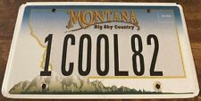 1COOL82 Vanity License Plate Montana One Cool 1982 S10 Camaro Mustang Corvette picture