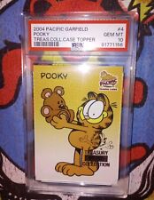 2004 Pacific Garfield Treasury Collection Pooky #4 /50 Case Topper PSA 10 Pop 1 picture