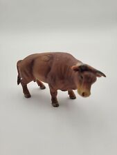 Schleich Brown Bull Cow Figure Realistic Farm Animal German Toy 2015 picture