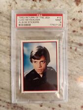 1983 STAR WARS Return of the Jedi Album Stickers #10 Luke Skywalker PSA 9 picture