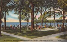 Clearwater FL Florida Beach Hotel Linen Park Scenic Promenade Vtg Postcard N9 picture