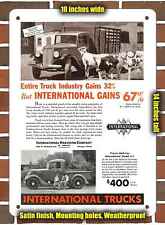 Metal Sign - 1935 International Harvester C-1 Trucks- 10x14 inches picture